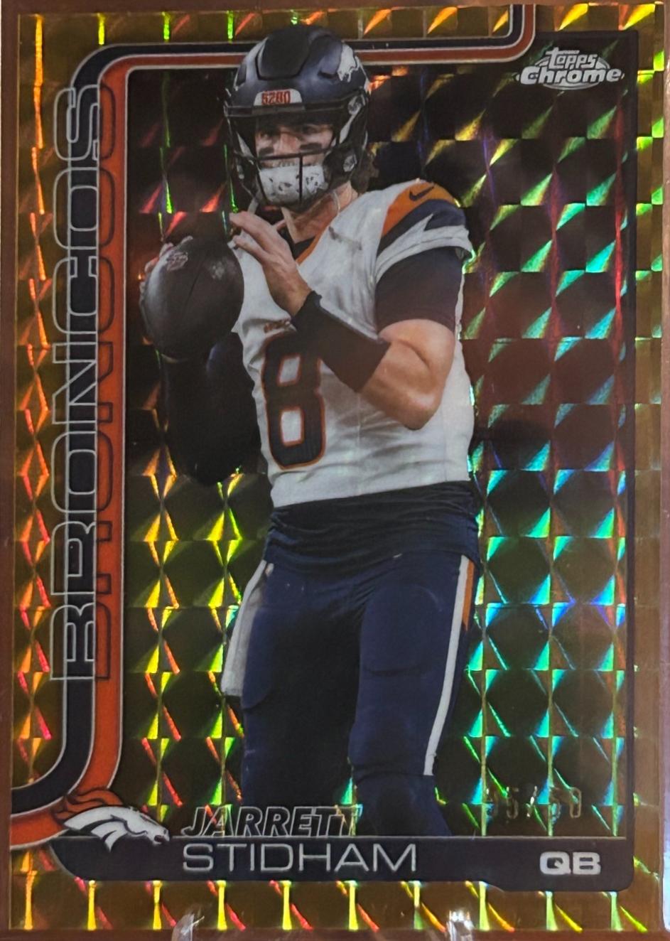 Jarrett Stidham [Gold Geometric Refractor] #89