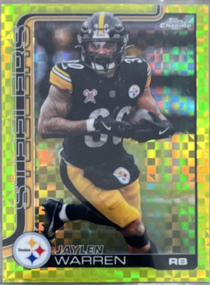 Jaylen Warren [X-Fractor Green] #253