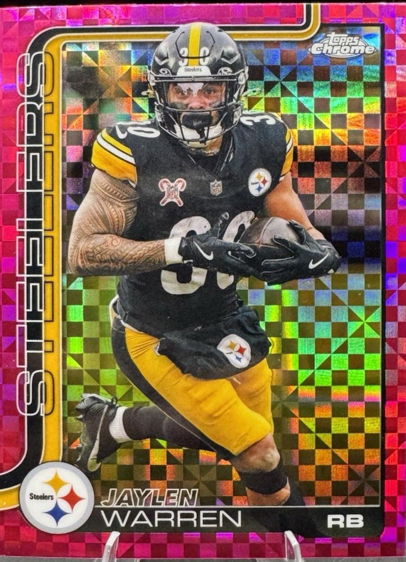 Jaylen Warren [X-Fractor Pink] #253