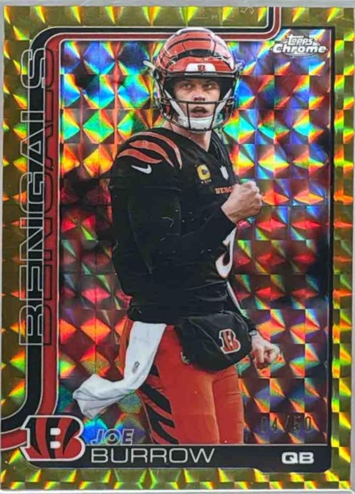 Joe Burrow [Gold Geometric Refractor] #61