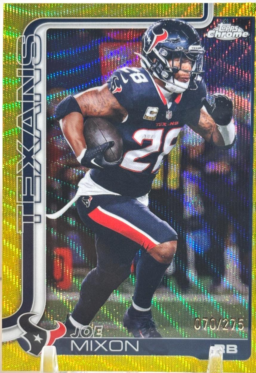 Joe Mixon [Yellow Wave Refractor] #120