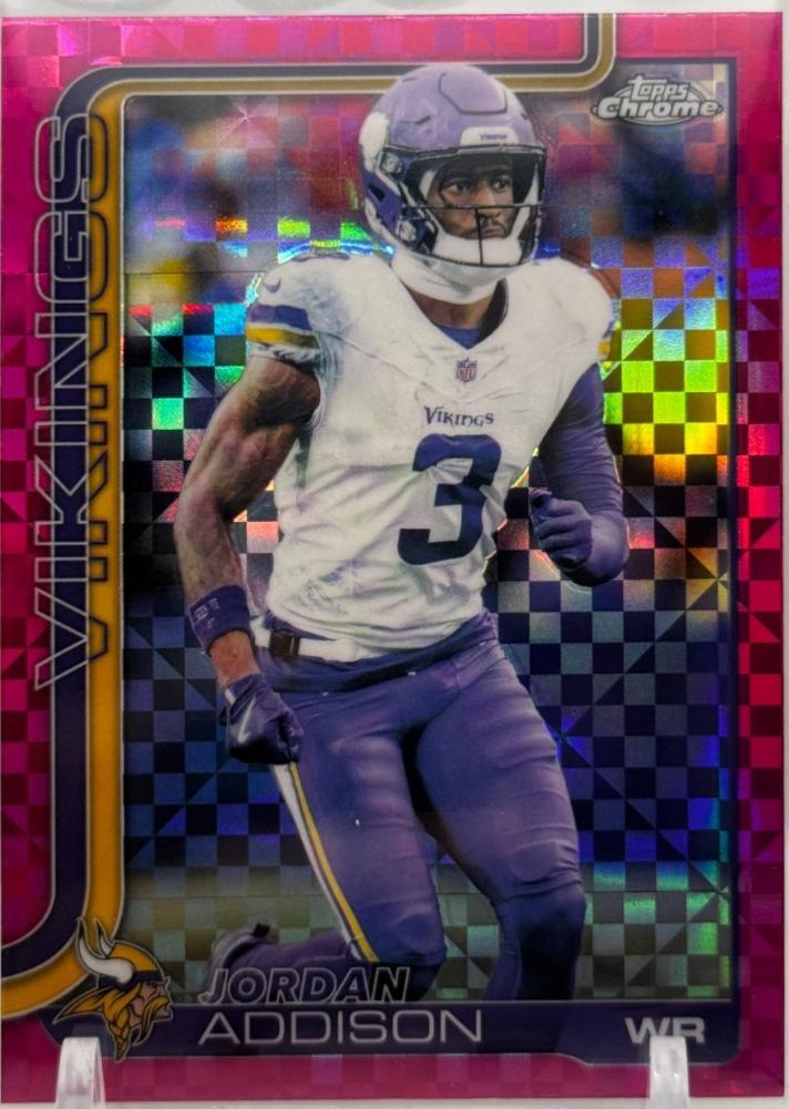 Jordan Addison [X-Fractor Pink] #202