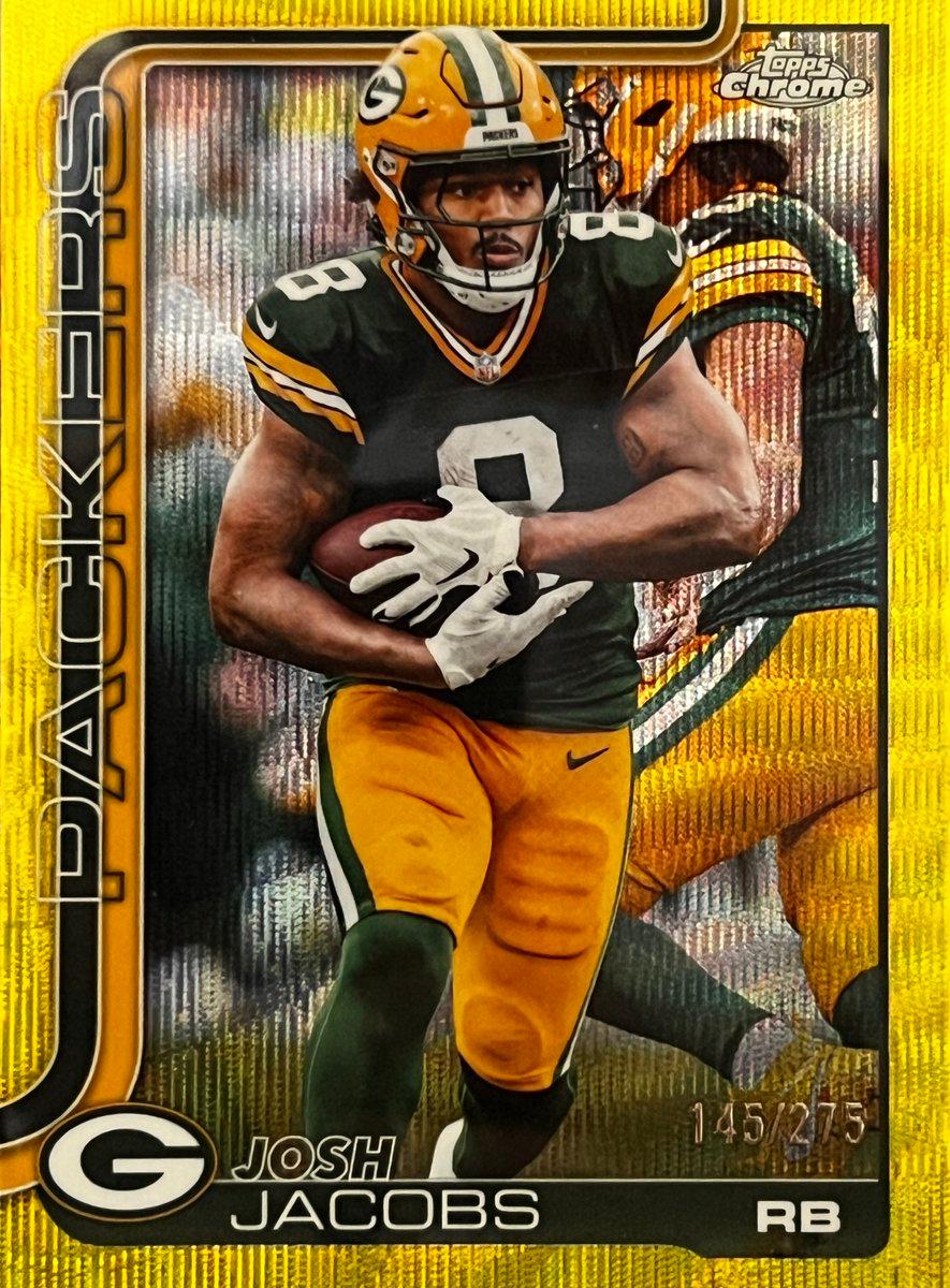 Josh Jacobs [Yellow Wave Refractor] #110