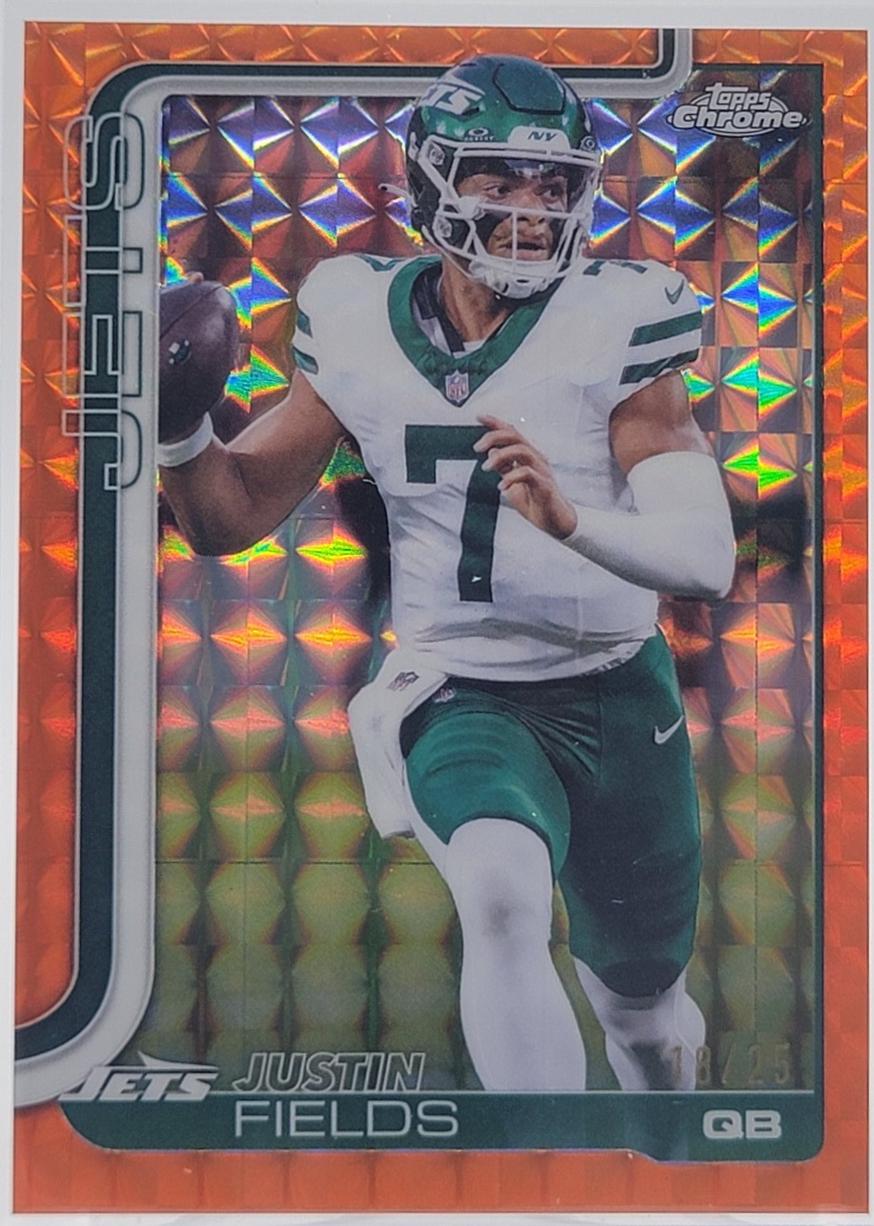 Justin Fields [Orange Geometric Refractor] #237