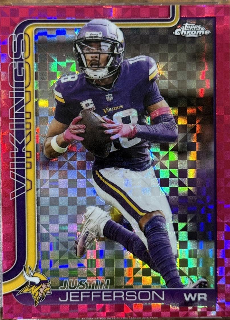 Justin Jefferson [X-Fractor Pink] #195