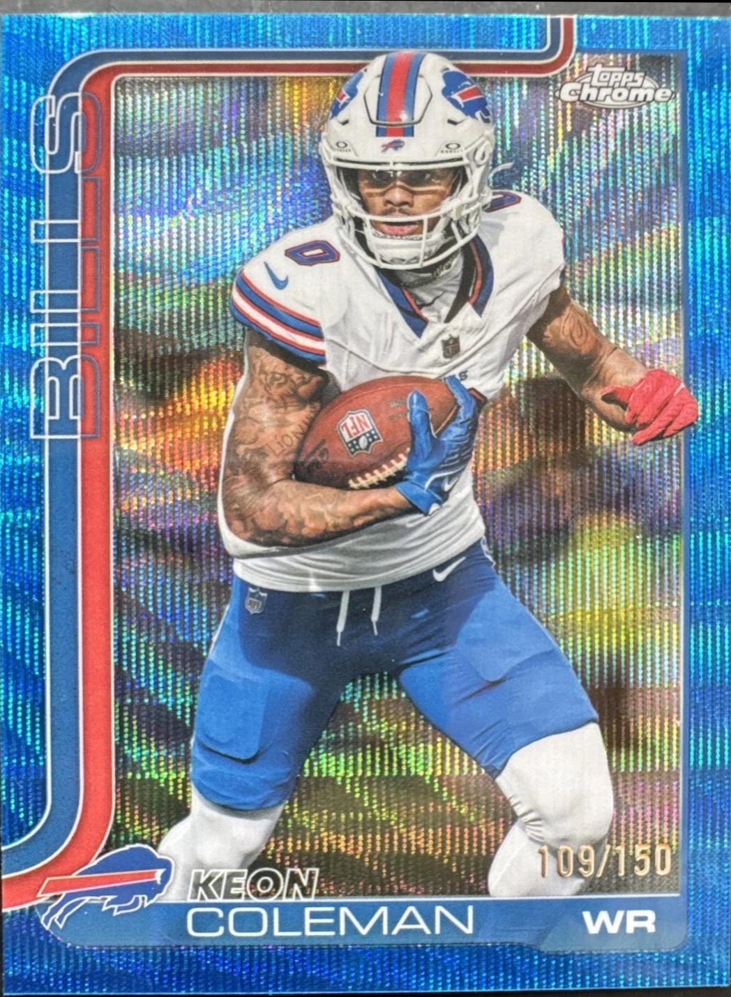 Keon Coleman [Blue Wave Refractor] #30