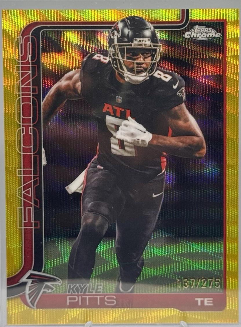 Kyle Pitts [Yellow Wave Refractor] #14
