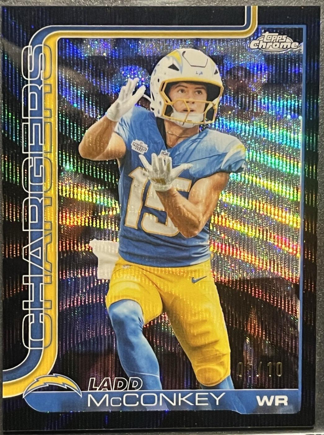 Ladd McConkey [Black Wave Refractor] #156