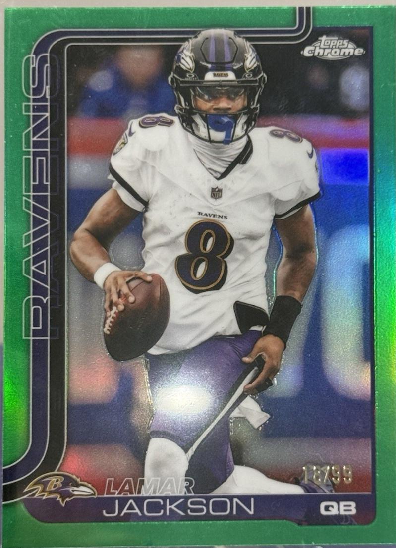 Lamar Jackson [Green Refractor] #24