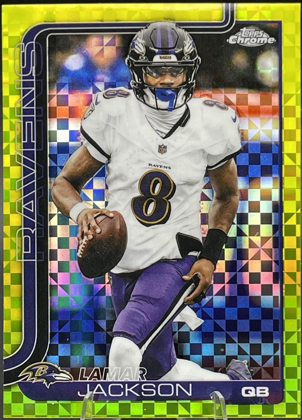 Lamar Jackson [X-Fractor Green] #24