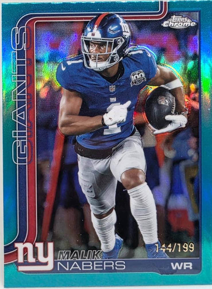 Malik Nabers [Aqua Refractor] #225