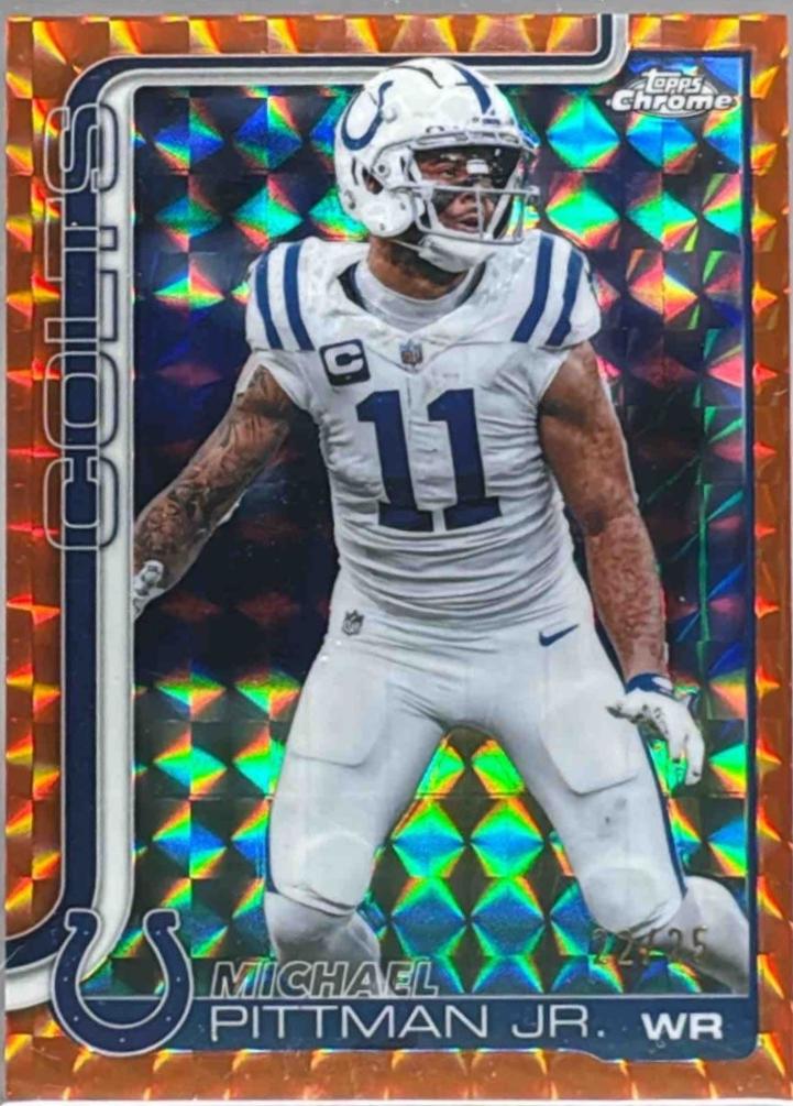 Michael Pittman Jr. [Orange Geometric Refractor] #126