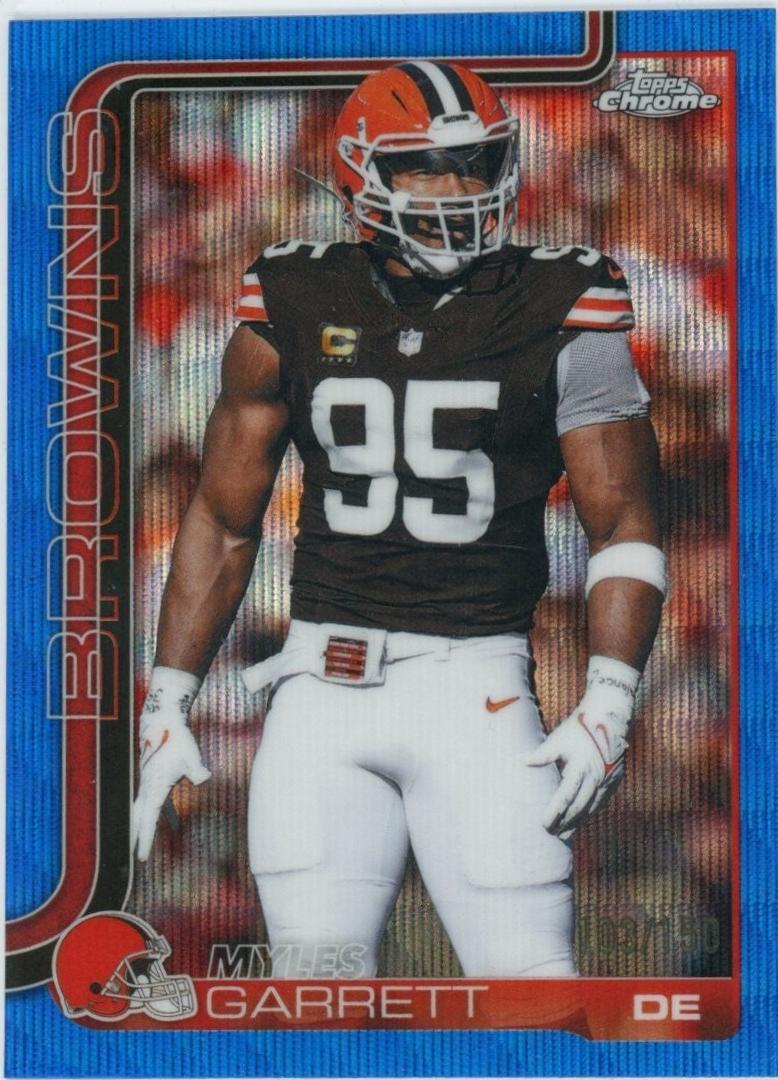 Myles Garrett [Blue Wave Refractor] #70