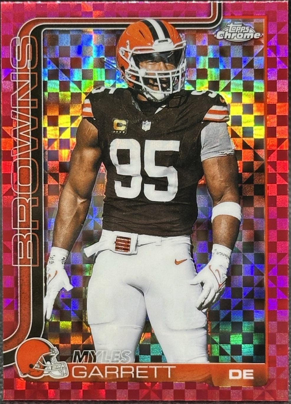 Myles Garrett [X-Fractor Pink] #70