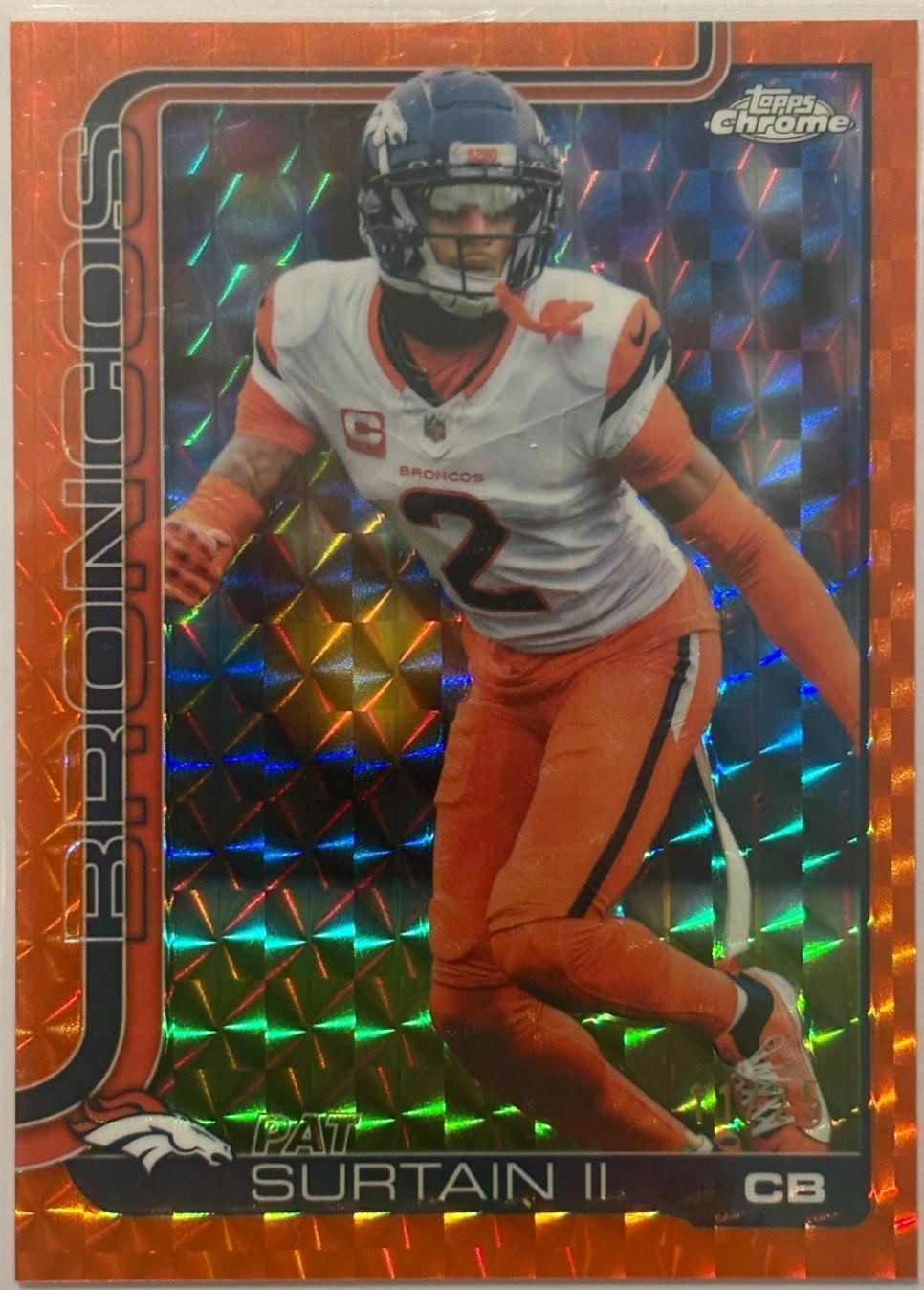 Pat Surtain II [Orange Geometric Refractor] #93