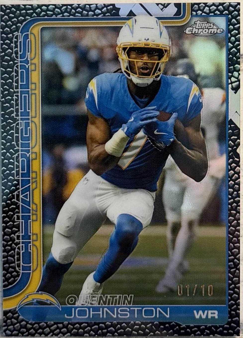 Quentin Johnston [Black Refractor] #159