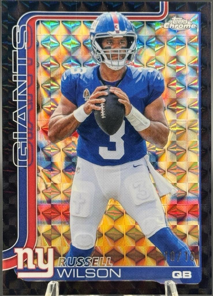 Russell Wilson [Black Geometric Refractor] #229