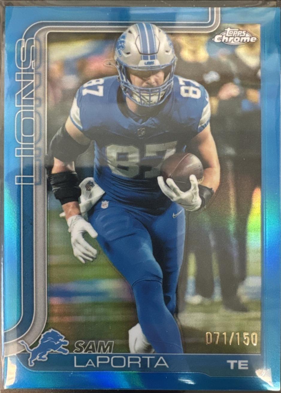 Sam LaPorta [Blue Refractor] #100
