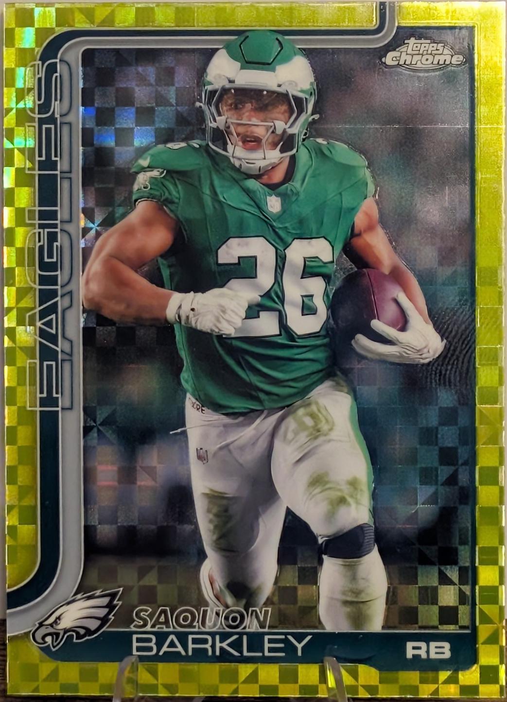 Saquon Barkley [X-Fractor Green] #248