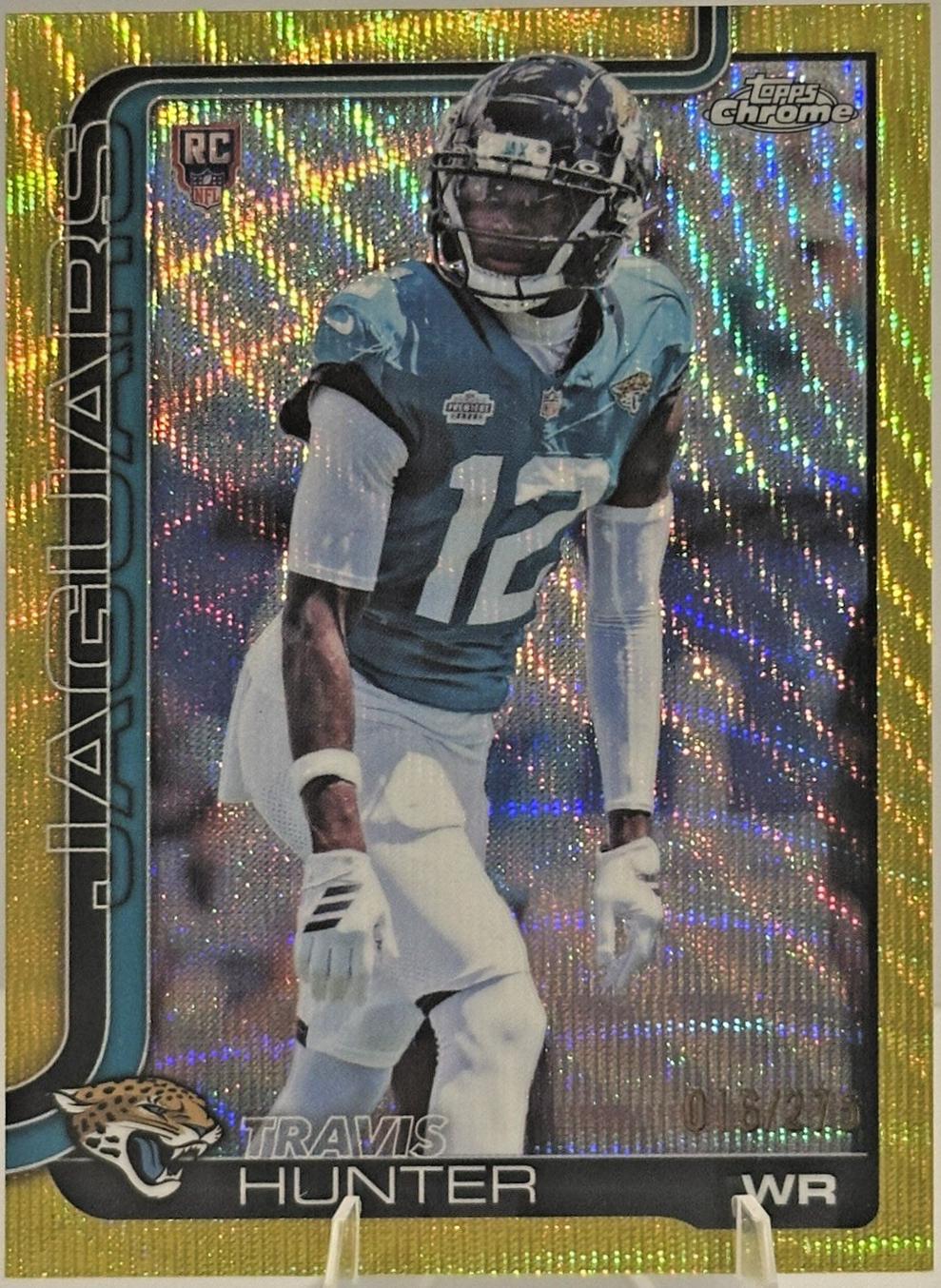 Travis Hunter [Yellow Wave Refractor] #332