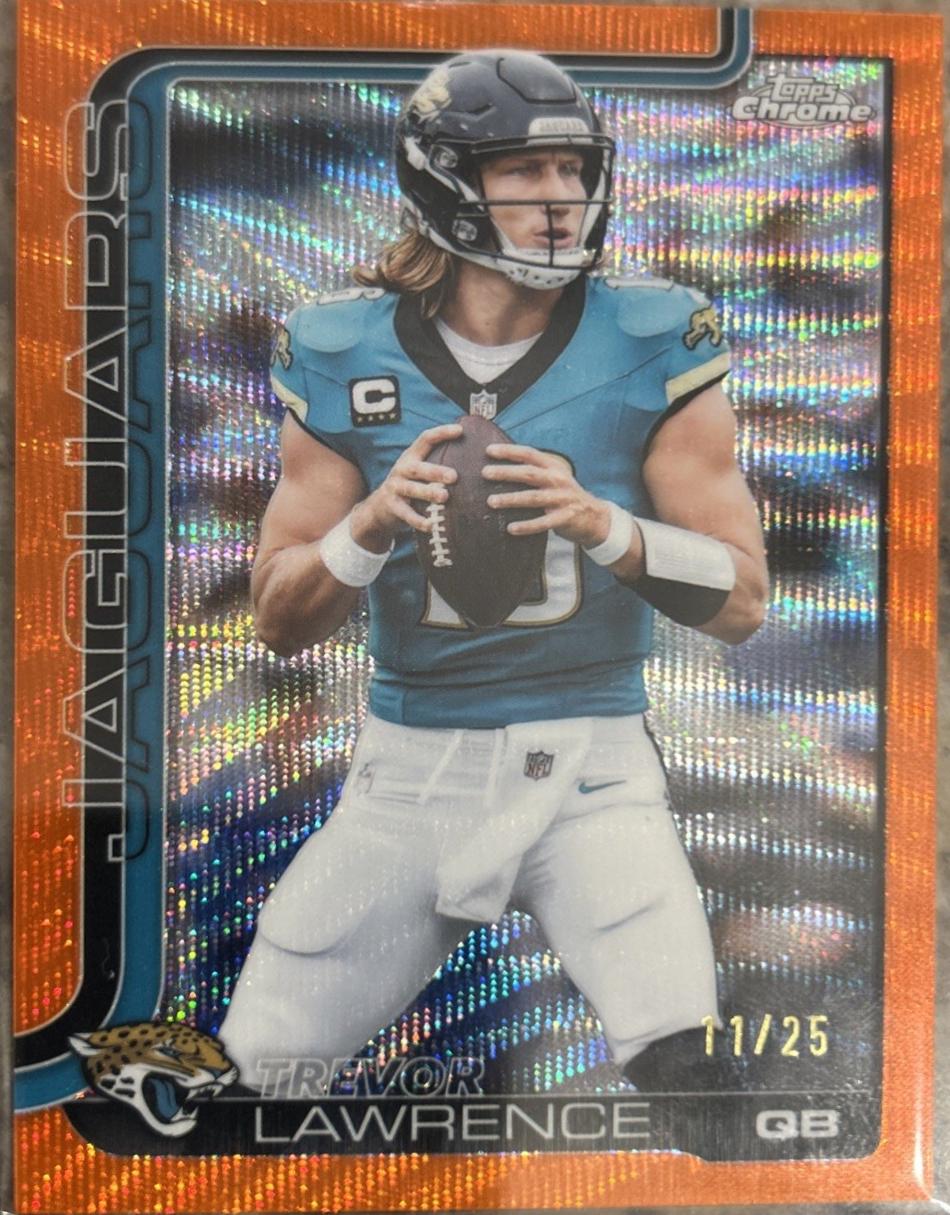 Trevor Lawrence [Orange Wave Refractor] #138