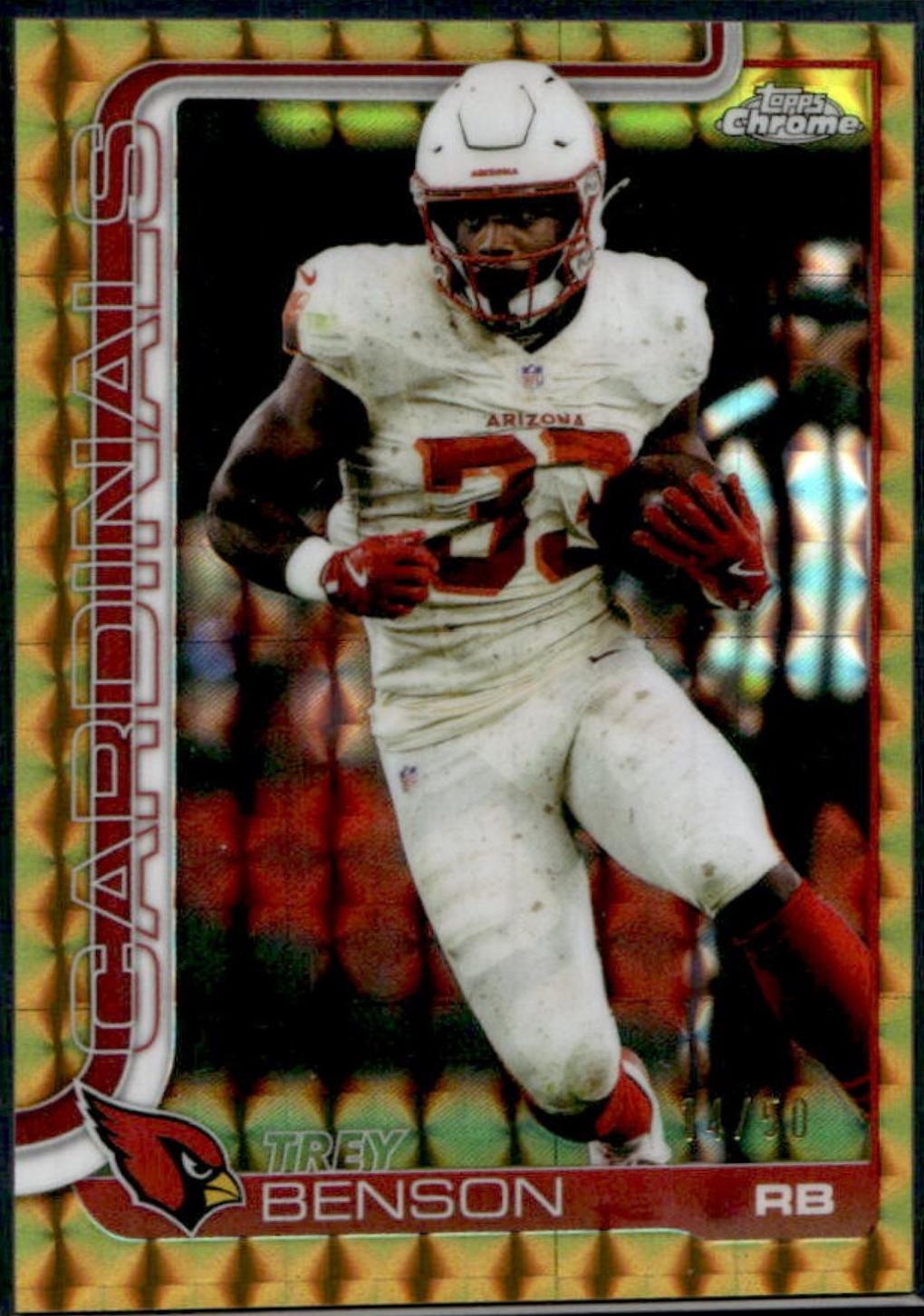 Trey Benson [Gold Geometric Refractor] #7