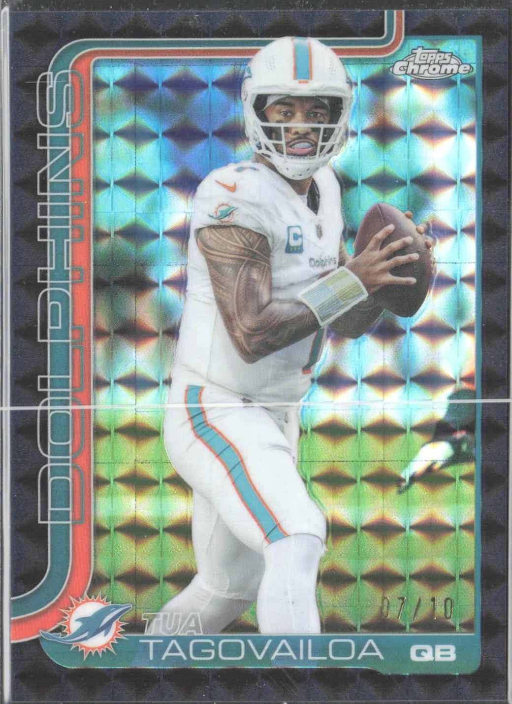 Tua Tagovailoa [Black Geometric Refractor] #187