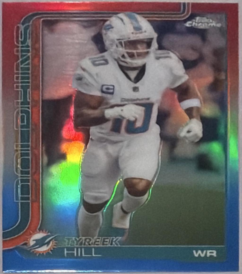 Tyreek Hill [Red White Blue Refractor] #185