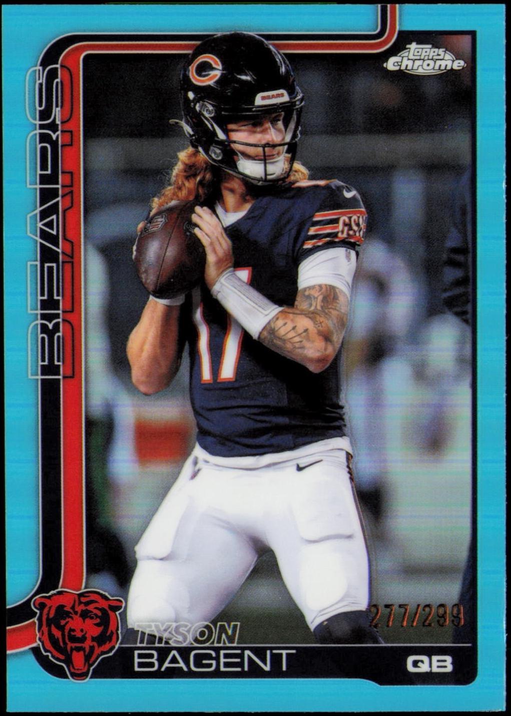 Tyson Bagent [Aqua Refractor] #54