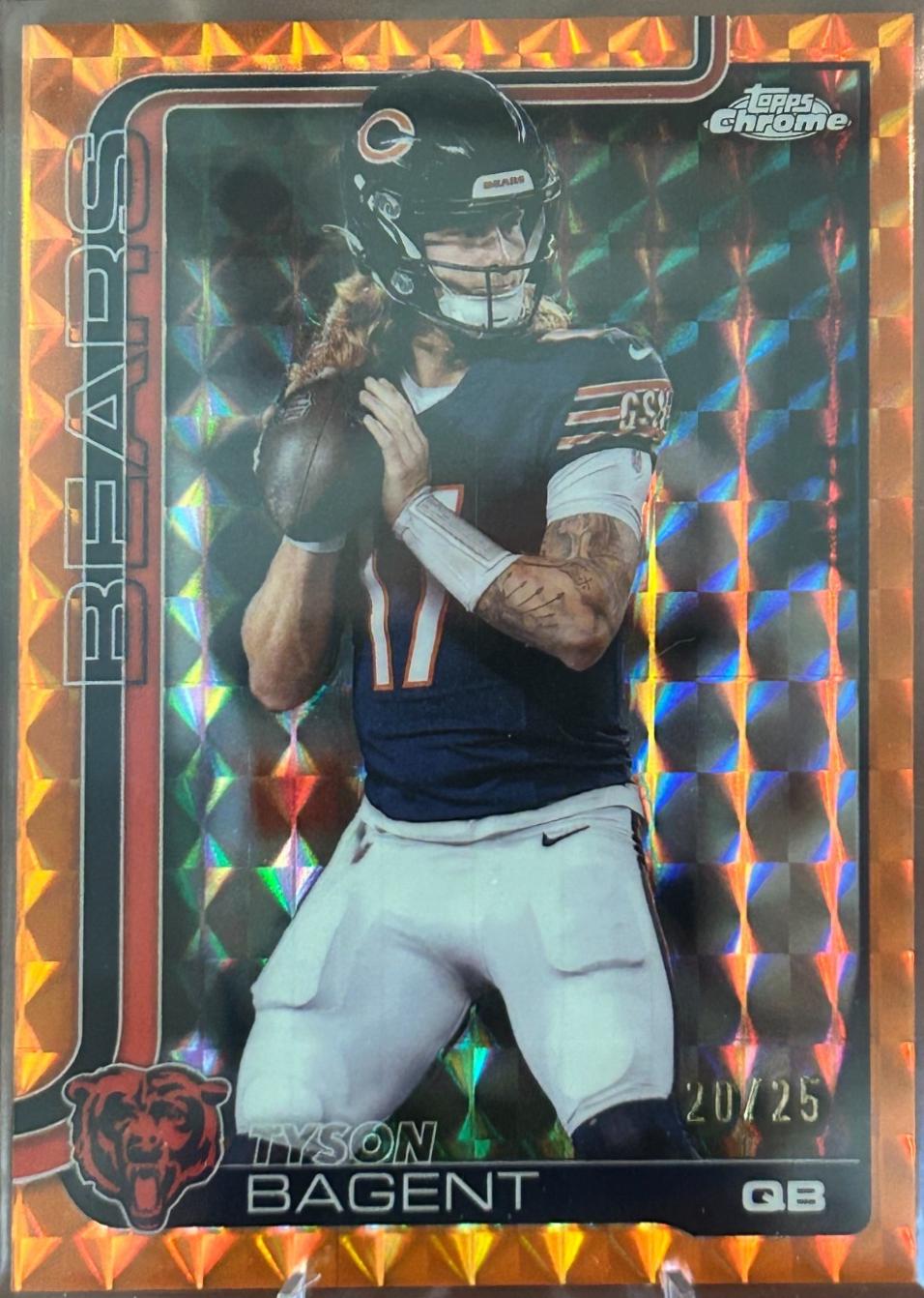 Tyson Bagent [Orange Geometric Refractor] #54