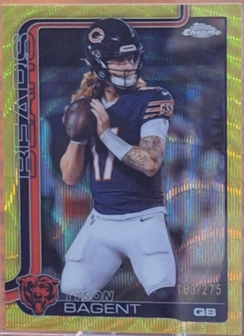 Tyson Bagent [Yellow Wave Refractor] #54