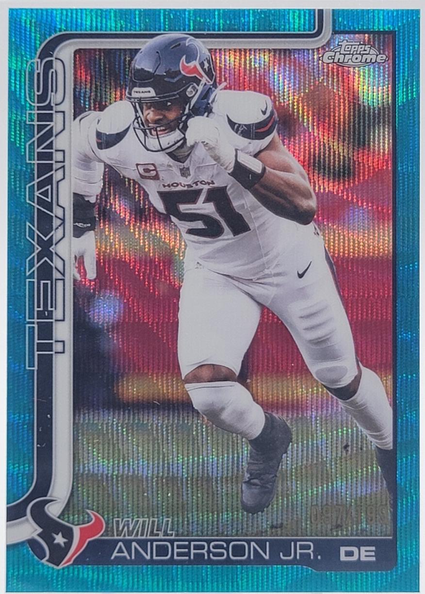 Will Anderson Jr. [Aqua Wave Refractor] #121