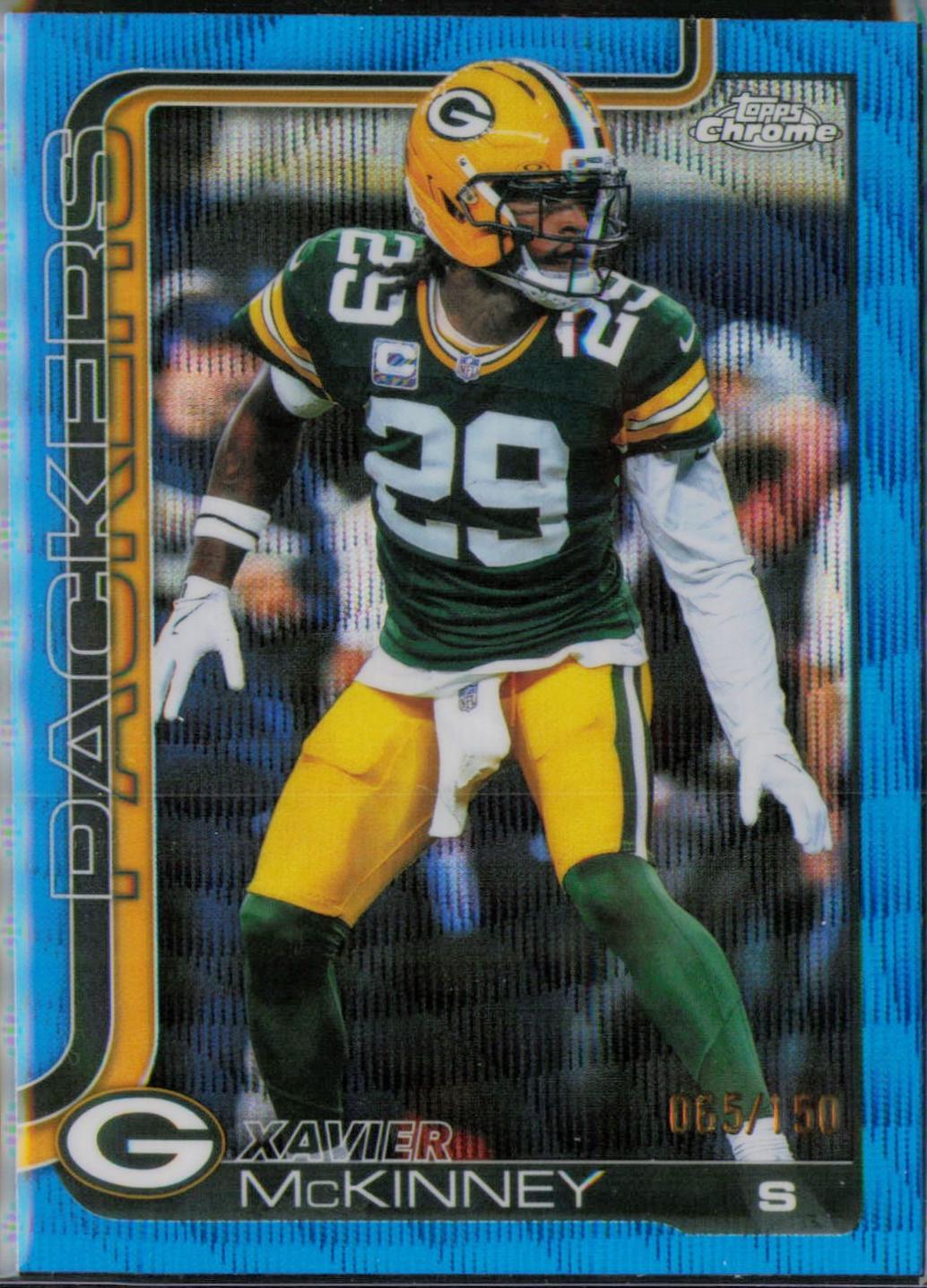 Xavier McKinney [Blue Wave Refractor] #113