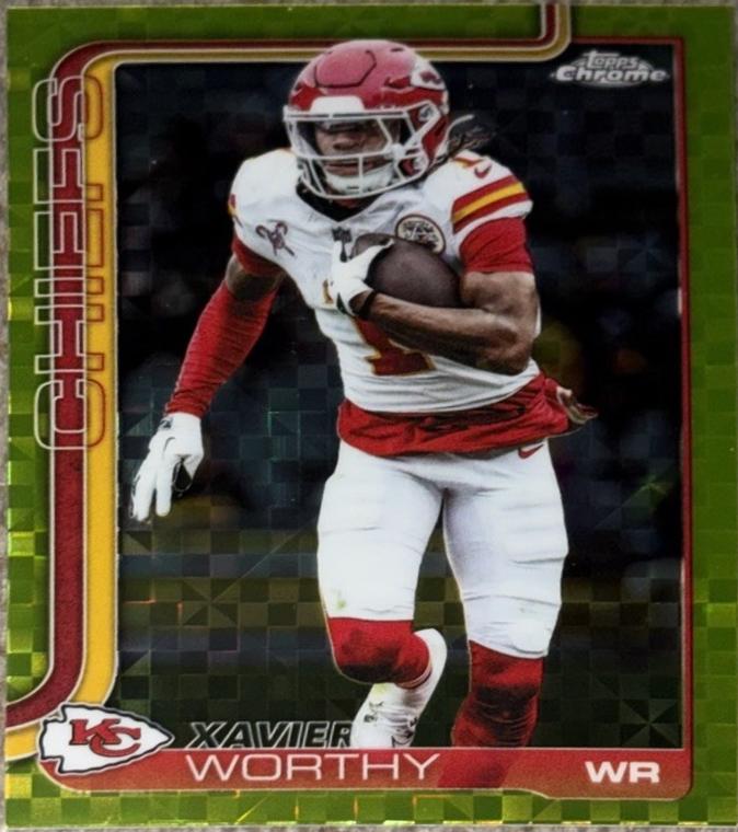 Xavier Worthy [X-Fractor Green] #145