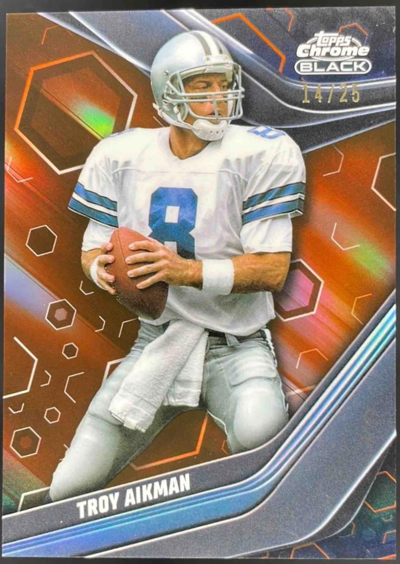 Troy Aikman [Orange Refractor] #114