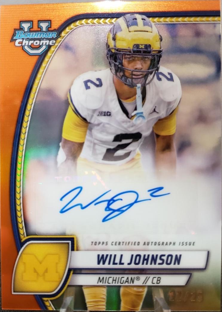 Will Johnson [Orange Refractor] #PA-WJO