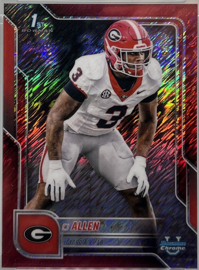 CJ Allen [Red Shimmer Refractor] #140