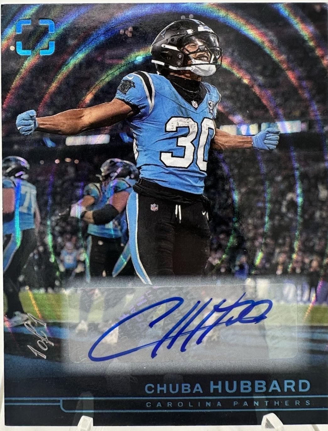 Chuba Hubbard [Black Autograph] #92