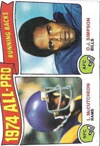 L.McCutcheon, O.J.Simpson [All Pro Backs] #209