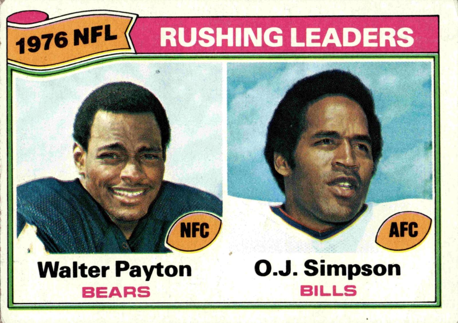 Rushing Leaders: Payton, Simpson #3