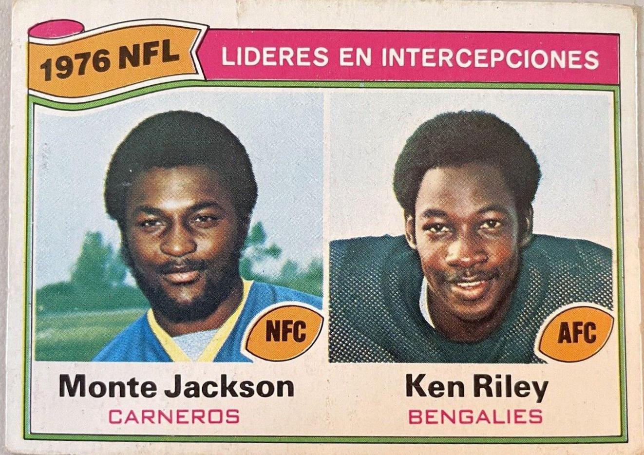 Monte Jackson, Ken Riley [Interception Leaders] #5