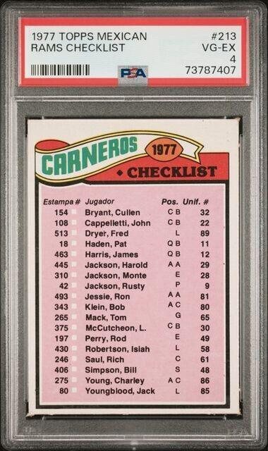 Rams Checklist #213