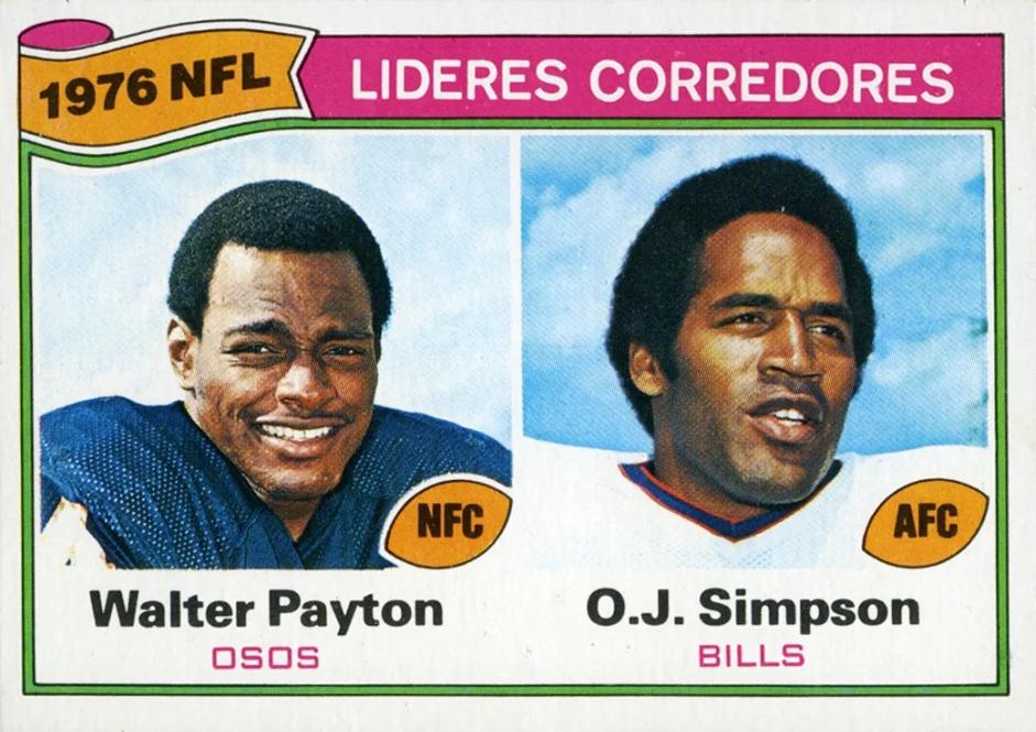 Rushing Leaders: Walter Payton, O.J. Simpson #3
