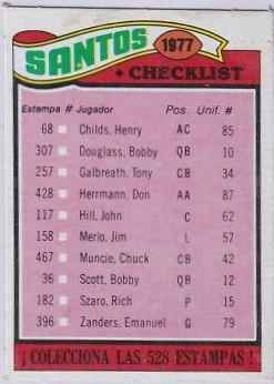 Saints Checklist #217