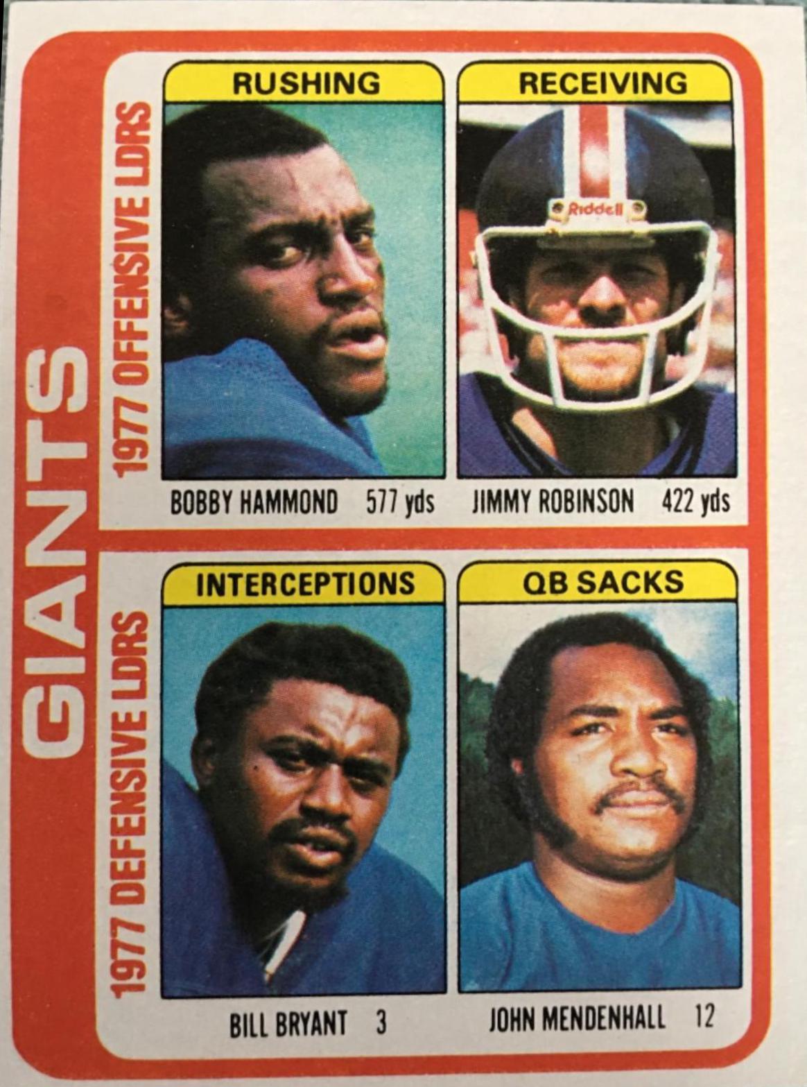 Giants Team Checklist #518