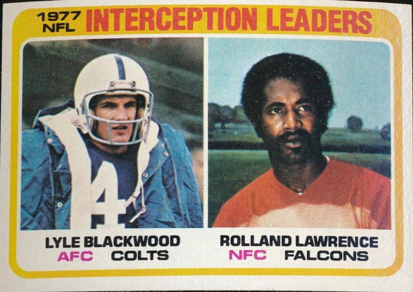 Interception Leaders: Blackwood, Lawrence #335