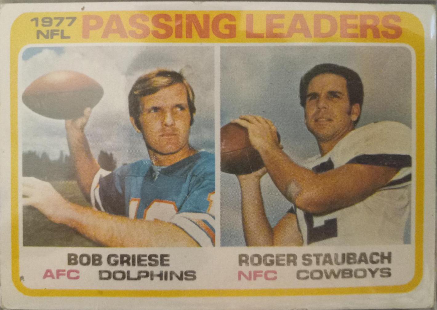 Passing Leaders: Griese, Staubach #331