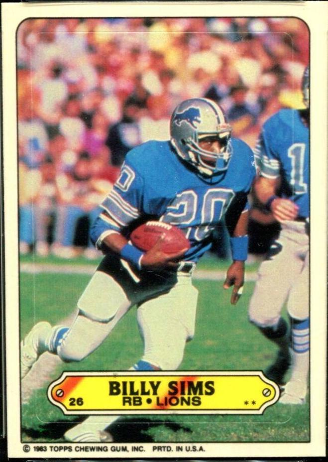 Billy Sims #26