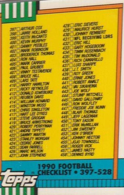 Checklist 397-528 #500