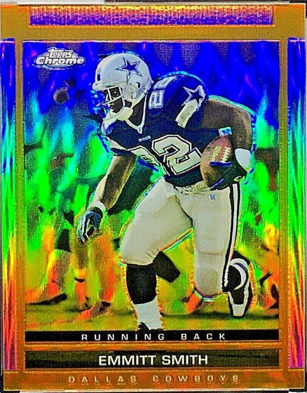 Emmitt Smith [Chrome Gold Refractor] #49
